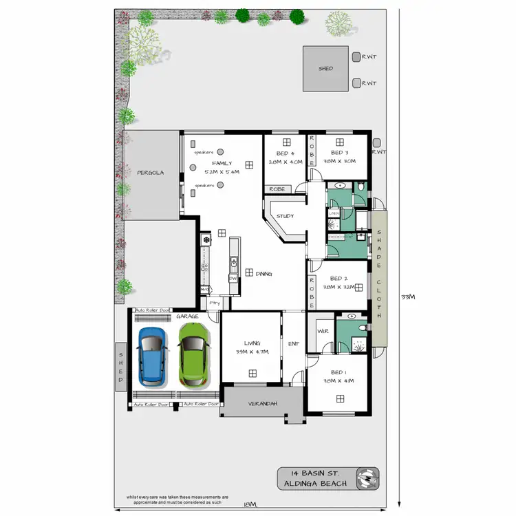 Floorplan of Homely house listing, 14 Basin Street, Aldinga Beach SA 5173