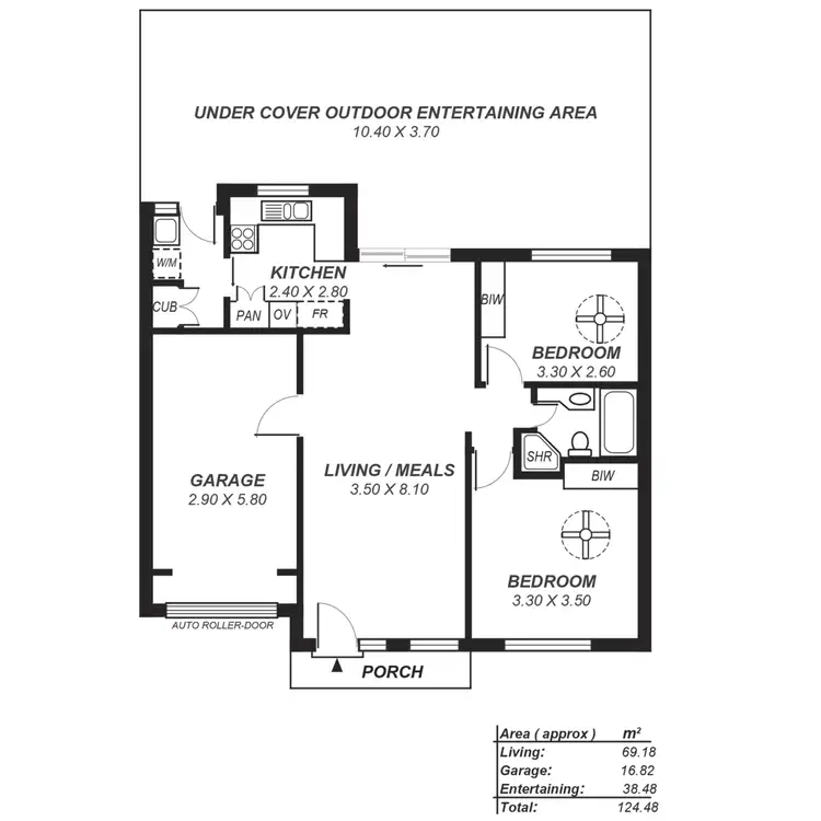 Floorplan of Homely unit listing, 2/19 Hill Street, Campbelltown SA 5074