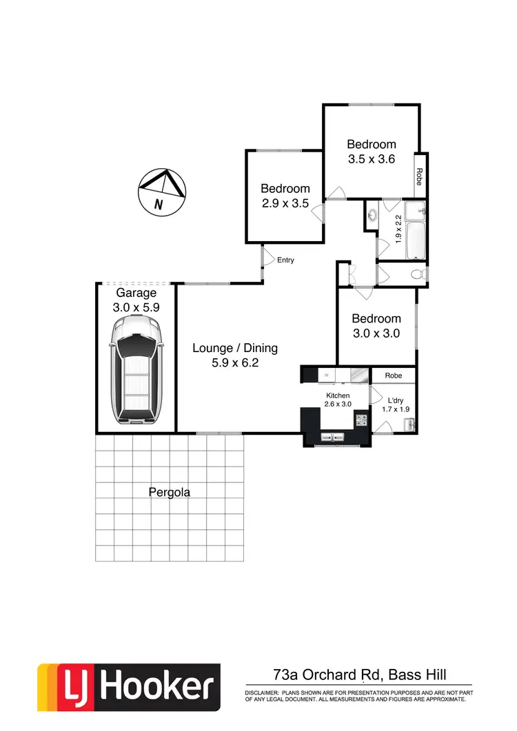 Floorplan of Homely house listing, 73A Orchard Road, Bass Hill NSW 2197