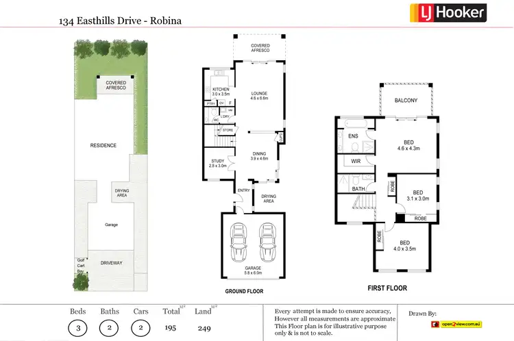 Floorplan of Homely house listing, 134 Easthill Drive, Robina QLD 4226