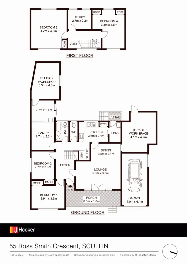 Floorplan of Homely house listing, 55 Ross Smith Crescent, Scullin ACT 2614