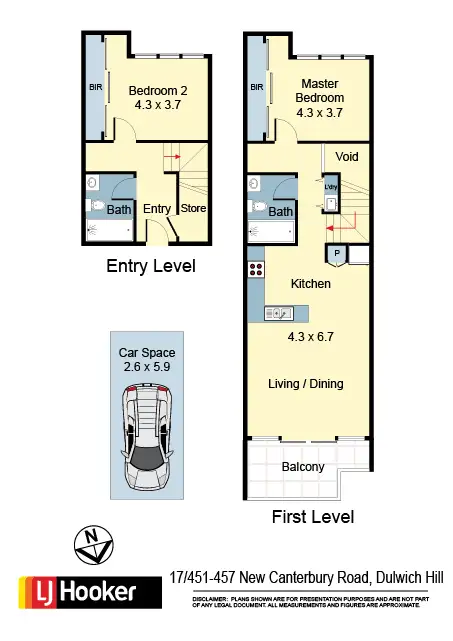 Floorplan of Homely apartment listing, 17/451- 457 New Canterbury Road, Dulwich Hill NSW 2203