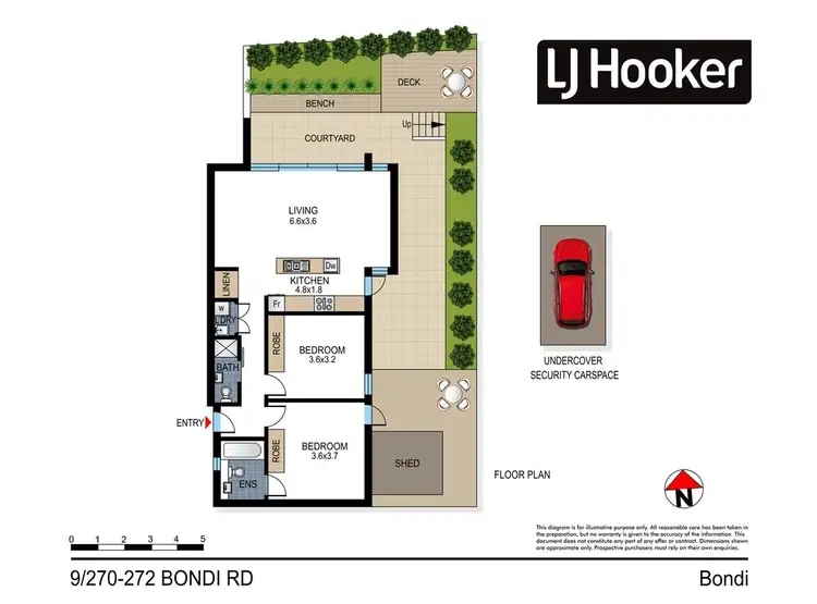 Floorplan of Homely apartment listing, 9/270-272 Bondi Road, Bondi NSW 2026