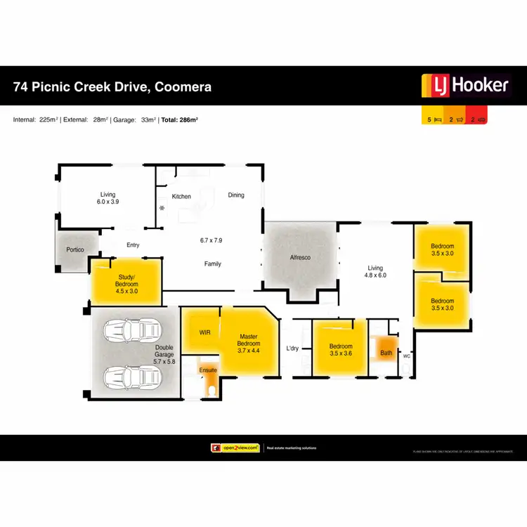 Floorplan of Homely house listing, 74 Picnic Creek Drive, Coomera QLD 4209