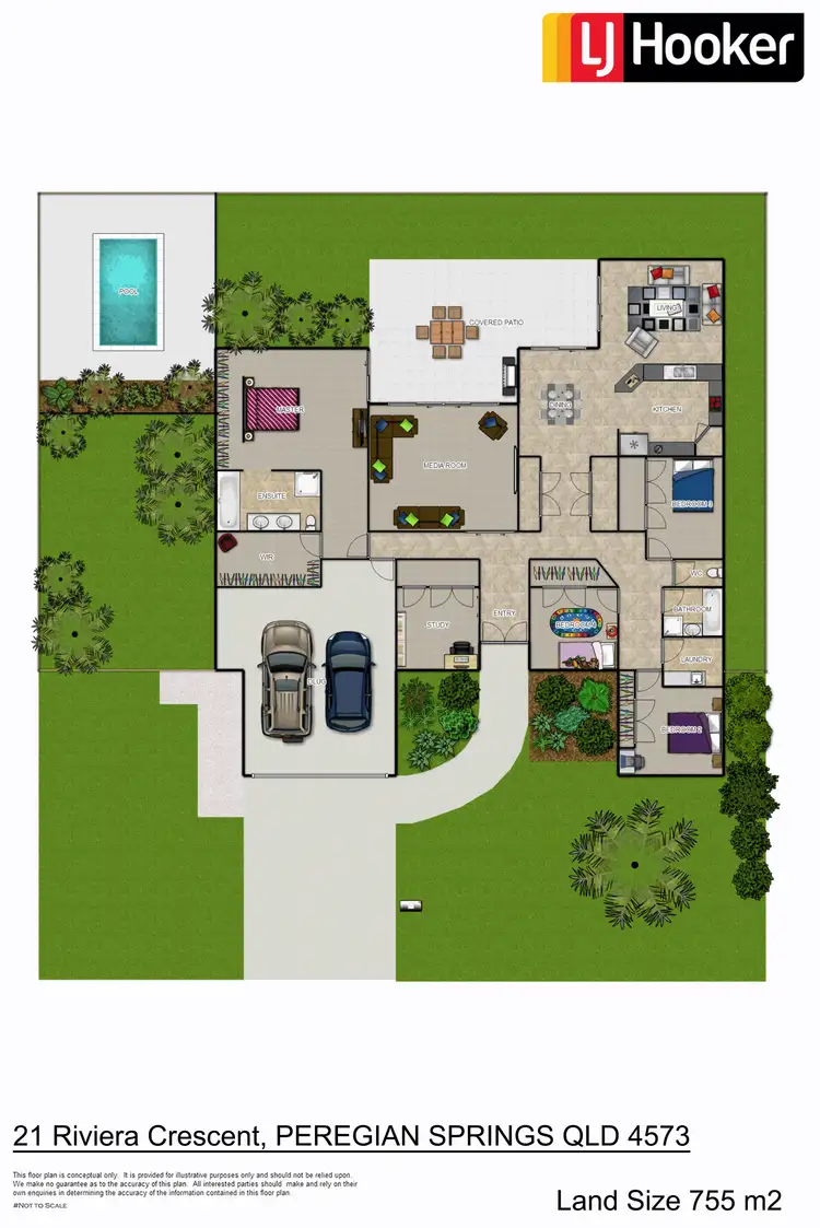 Floorplan of Homely house listing, 21 Riviera Crescent, Peregian Springs QLD 4573