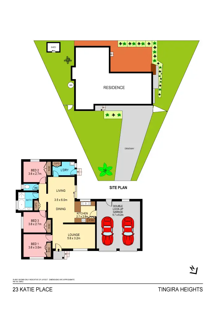 Floorplan of Homely house listing, 23 Katie Place, Tingira Heights NSW 2290