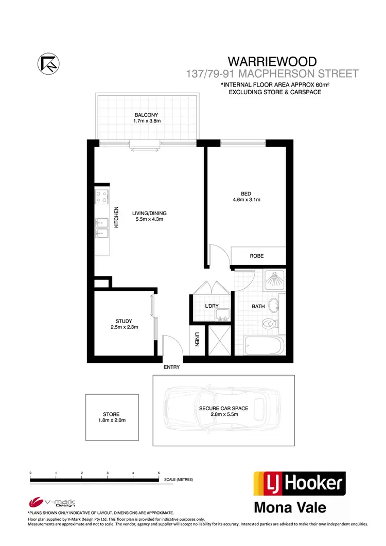 Floorplan of Homely unit listing, 137/79 Macpherson Street, Warriewood NSW 2102