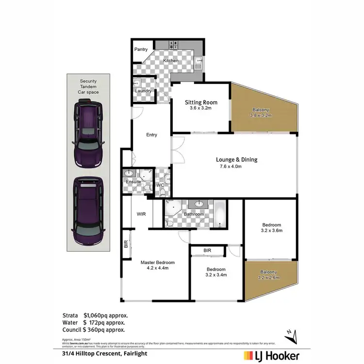 Floorplan of Homely apartment listing, 31/4-8 Hilltop Crescent, Fairlight NSW 2094