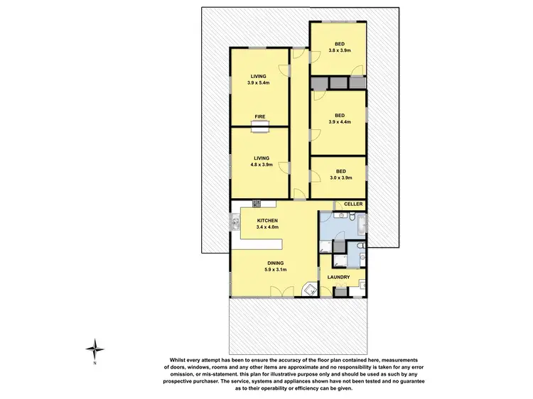 Floorplan of Homely house listing, 85 Eurack Road, Beeac VIC 3251