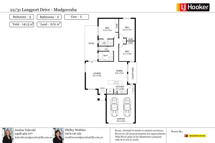 Floorplan of Homely townhouse listing, 22/31 Langport Parade, Mudgeeraba QLD 4213