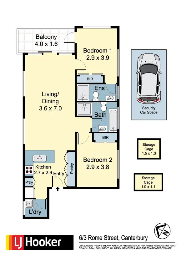 Floorplan of Homely apartment listing, 6/3 Rome Street, Canterbury NSW 2193