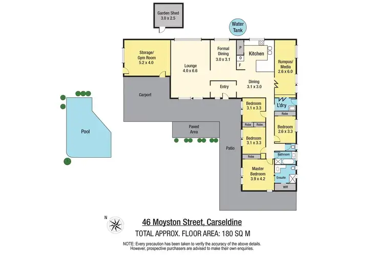 Floorplan of Homely house listing, 46 Moyston Street, Carseldine QLD 4034