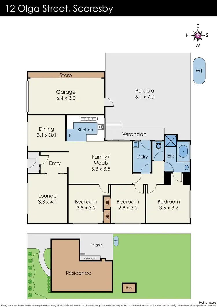 Floorplan of Homely house listing, 12 Olga Street, Scoresby VIC 3179