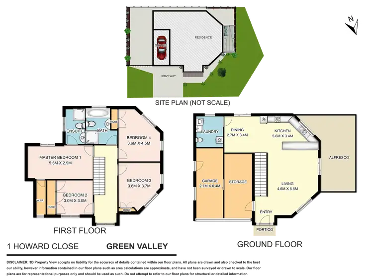 Floorplan of Homely house listing, 1 Howard Close, Green Valley NSW 2168
