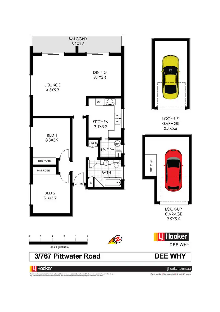 Floorplan of Homely apartment listing, 3/767 Pittwater Road, Dee Why NSW 2099