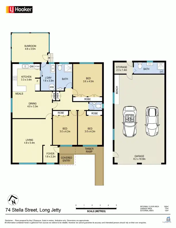 Floorplan of Homely house listing, 74 Stella Street, Long Jetty NSW 2261