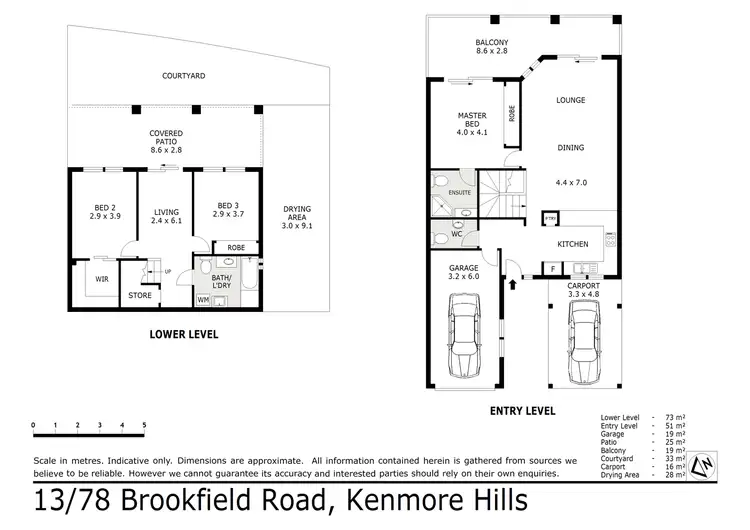 Floorplan of Homely townhouse listing, 13/78 Brookfield Road, Kenmore Hills QLD 4069