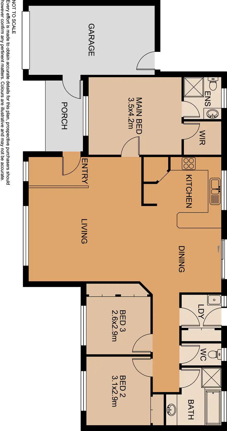 Floorplan of Homely house listing, 1 Kevin Close, Beaconsfield VIC 3807