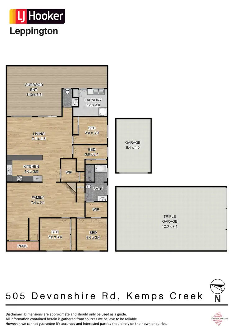 Floorplan of Homely rural property listing, 505 Devonshire Road, Kemps Creek NSW 2178
