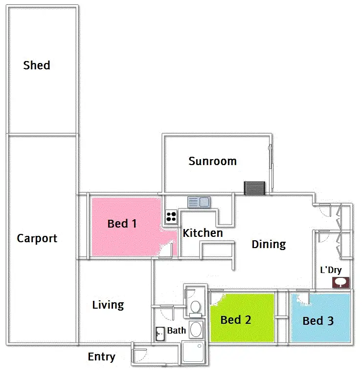 Floorplan of Homely house listing, 10 Hughes Court, Elizabeth East SA 5112
