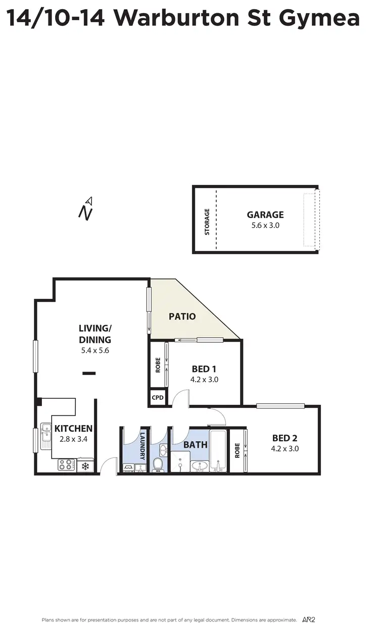 Floorplan of Homely apartment listing, 14/10-14 Warburton Street, Gymea NSW 2227