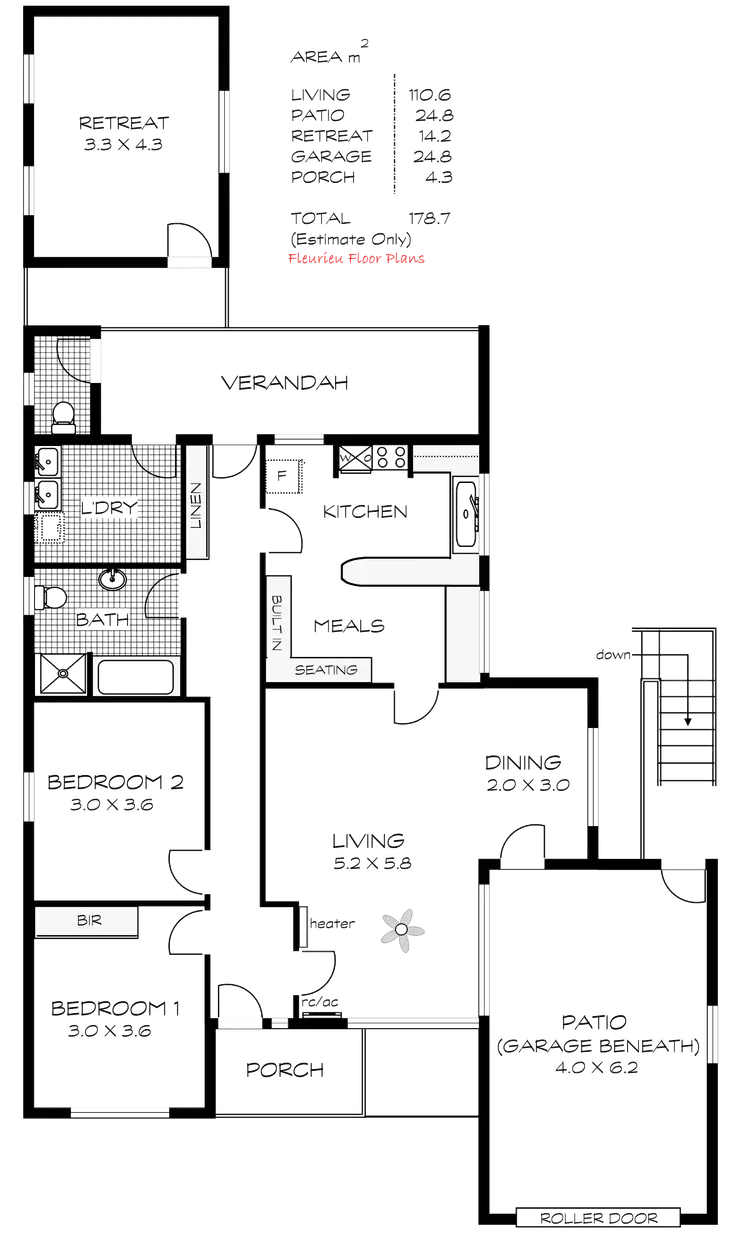 Floorplan of Homely house listing, 110 Crozier Road, Victor Harbor SA 5211