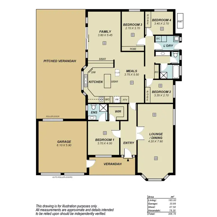 Floorplan of Homely house listing, 6 Persimmon Grove, Golden Grove SA 5125