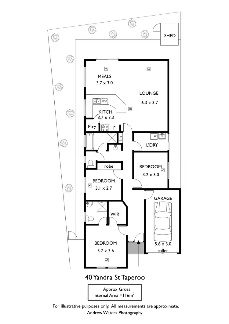 Floorplan of Homely house listing, 40 Yandra Street, Taperoo SA 5017