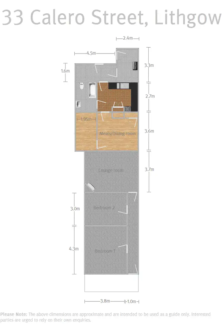 Floorplan of Homely house listing, 33 Calero Street, Lithgow NSW 2790