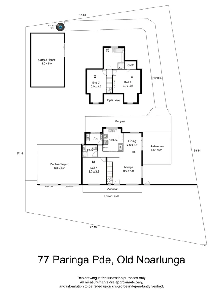 Floorplan of Homely house listing, 77 Paringa Parade, Old Noarlunga SA 5168