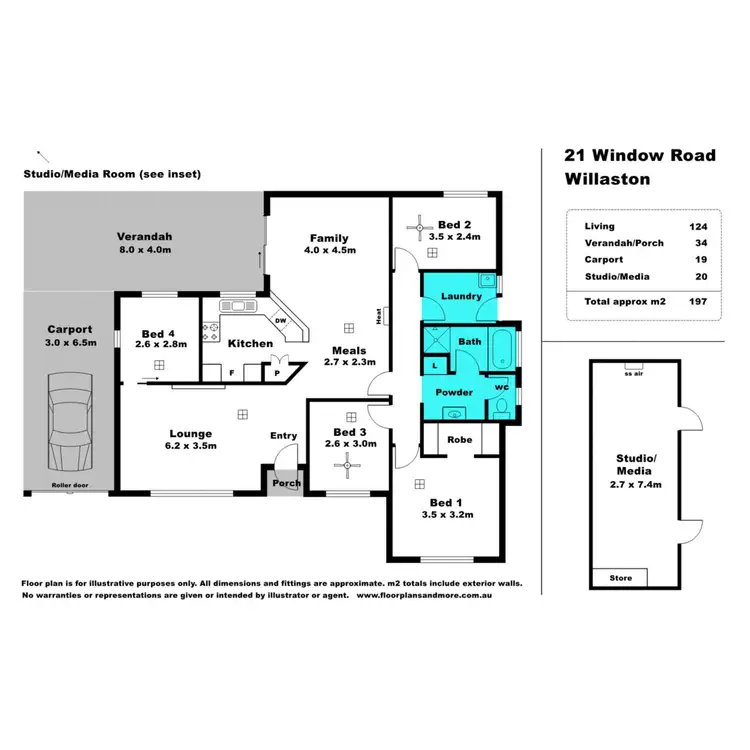 Floorplan of Homely house listing, 21 Window Road, Willaston SA 5118