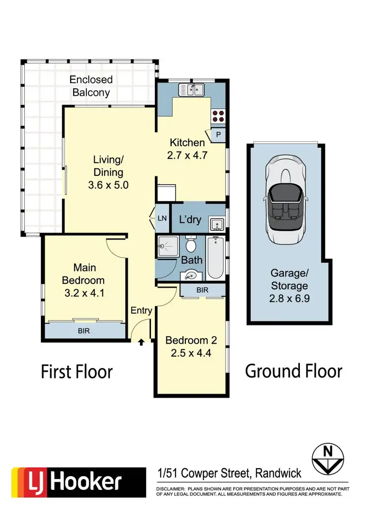 Floorplan of Homely apartment listing, 1/51 Cowper Street, Randwick NSW 2031