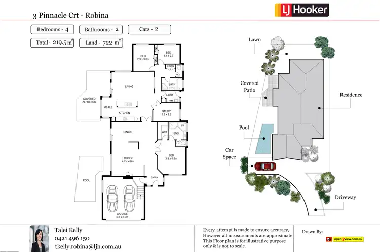 Floorplan of Homely house listing, 3 Pinnacle Court, Robina QLD 4226