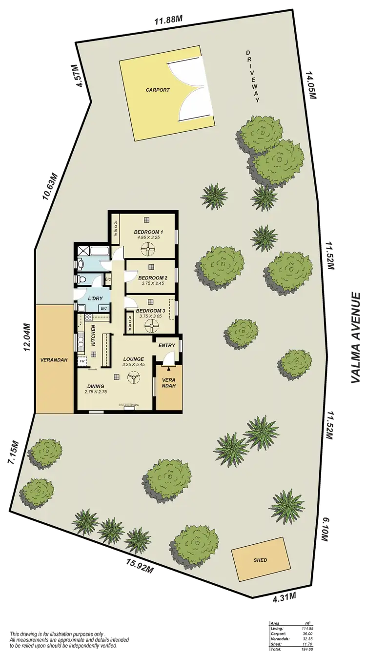 Floorplan of Homely house listing, 2 Valma Avenue, Parafield Gardens SA 5107