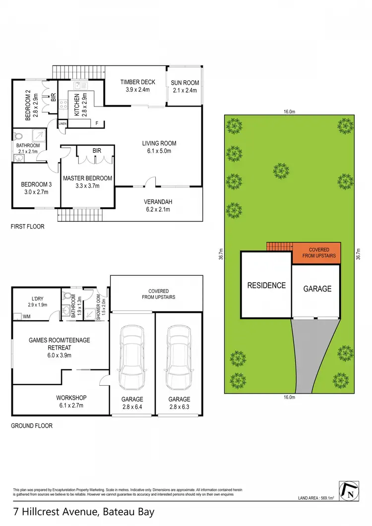 Floorplan of Homely house listing, 7 Hillcrest Avenue, Bateau Bay NSW 2261