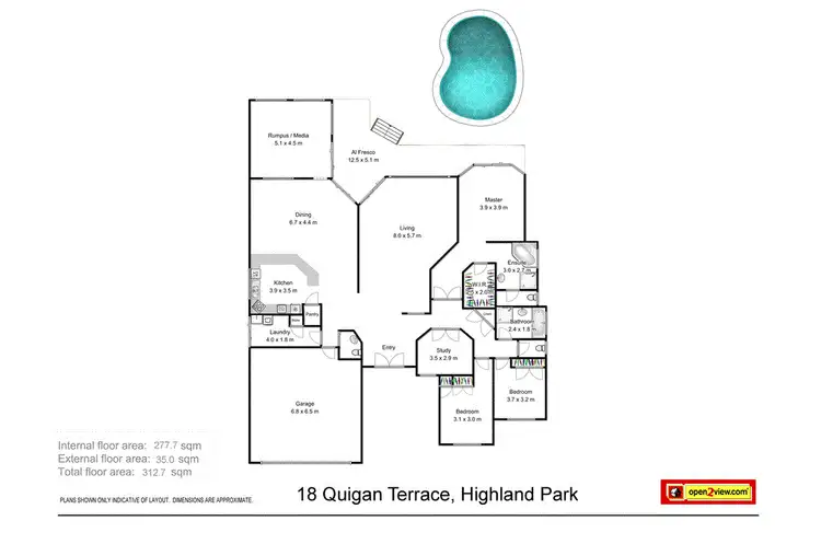 Floorplan of Homely house listing, 18 Quigan Terrace, Highland Park QLD 4211