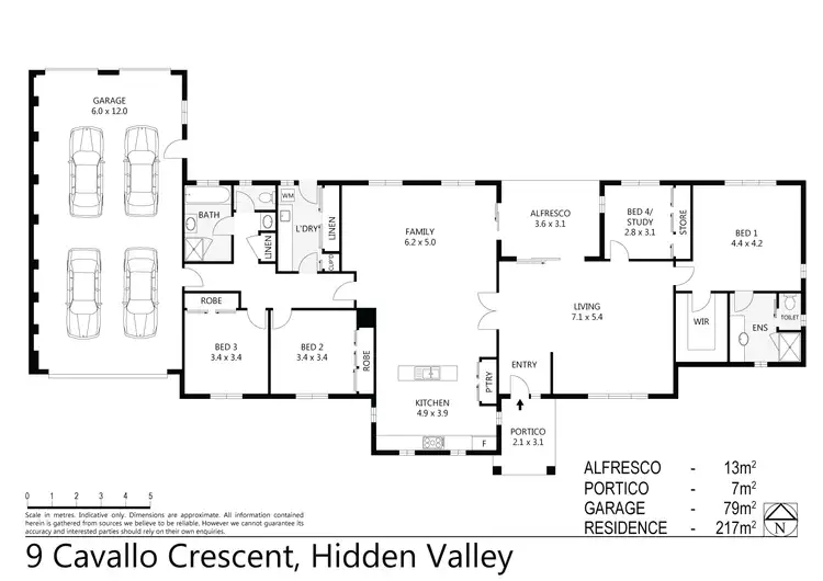 Floorplan of Homely house listing, 9 Cavallo Crescent, Hidden Valley VIC 3756