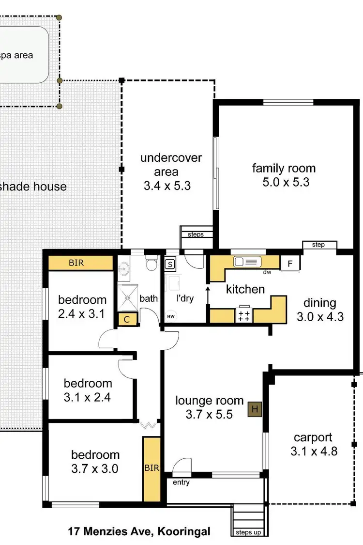 Floorplan of Homely house listing, 17 Menzies Avenue, Kooringal NSW 2650