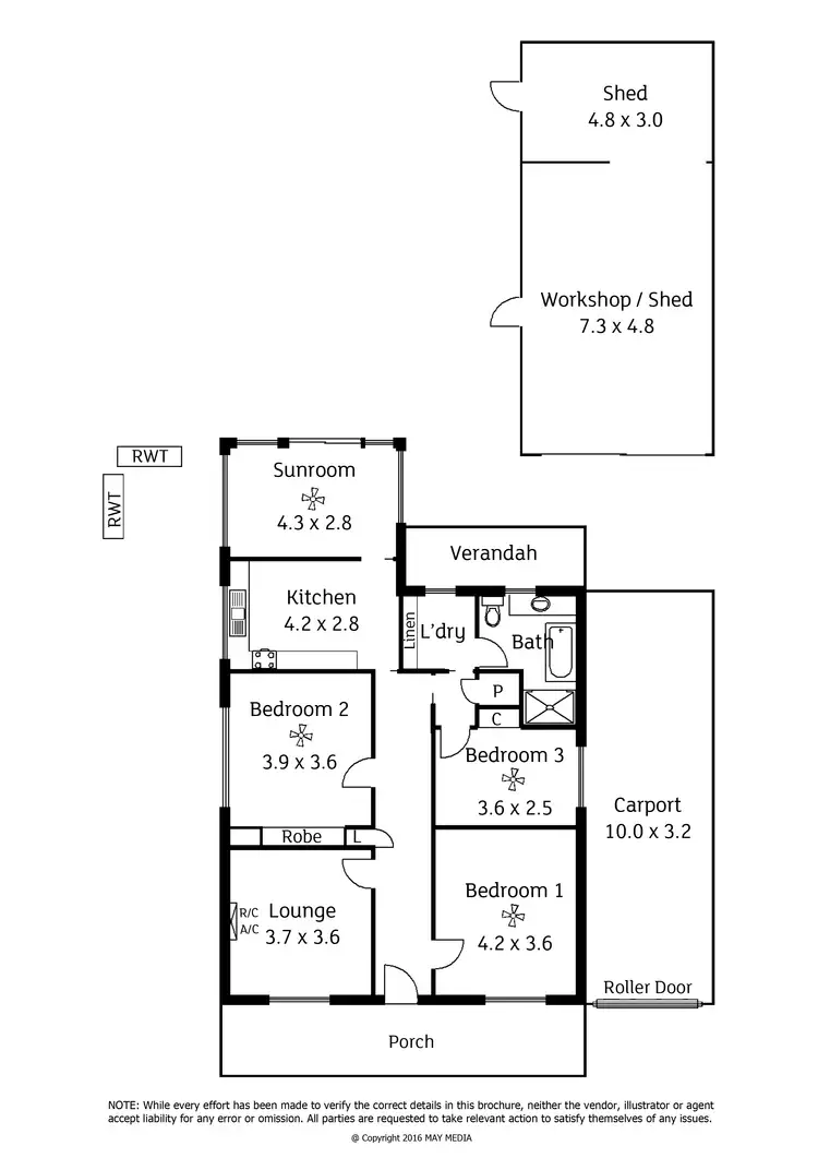 Floorplan of Homely house listing, 10 Shell Street, Rosewater SA 5013