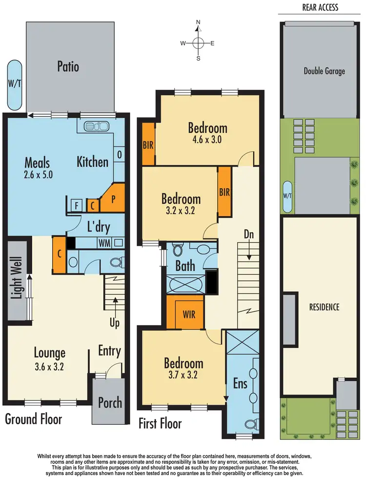 Floorplan of Homely townhouse listing, 12 Everitt Street, Dandenong VIC 3175
