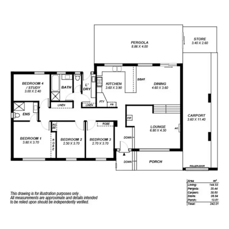 Floorplan of Homely house listing, 23 Ellerslie Drive, Rostrevor SA 5073