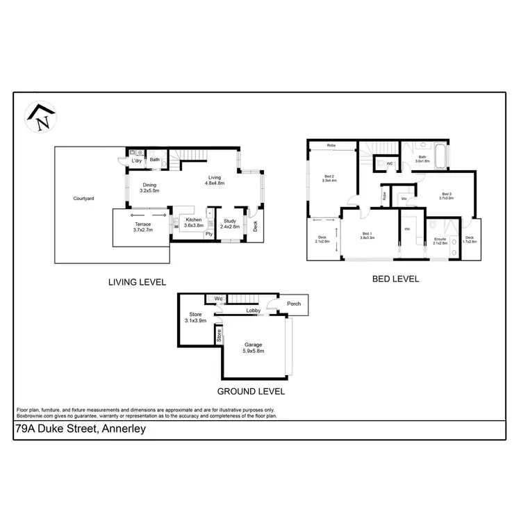 Floorplan of Homely townhouse listing, 79A Duke Street, Annerley QLD 4103
