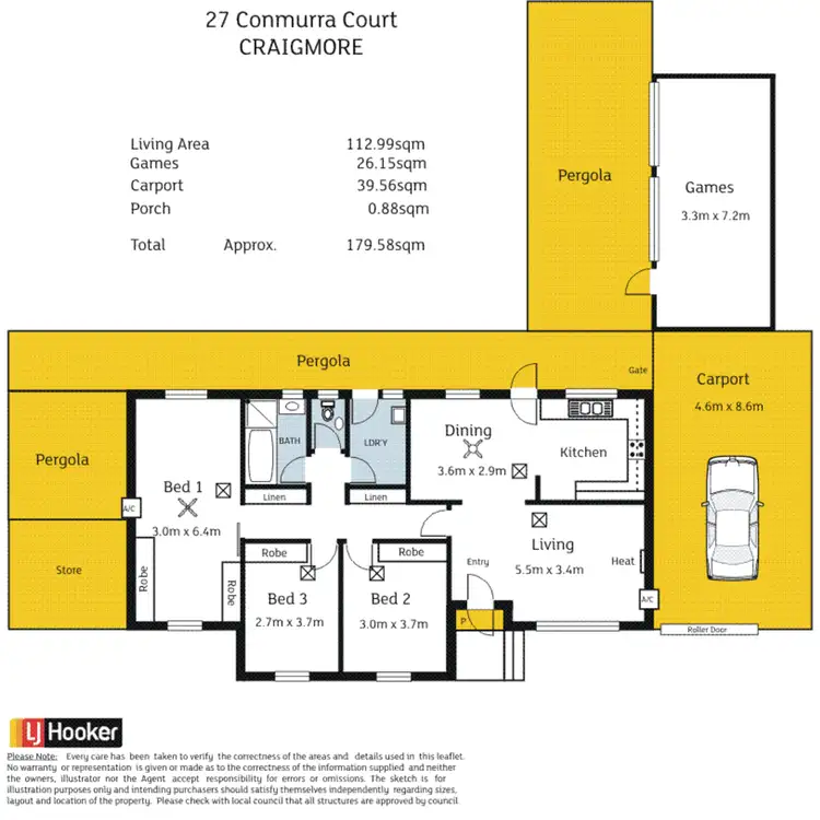 Floorplan of Homely house listing, 27 Conmurra Court, Craigmore SA 5114