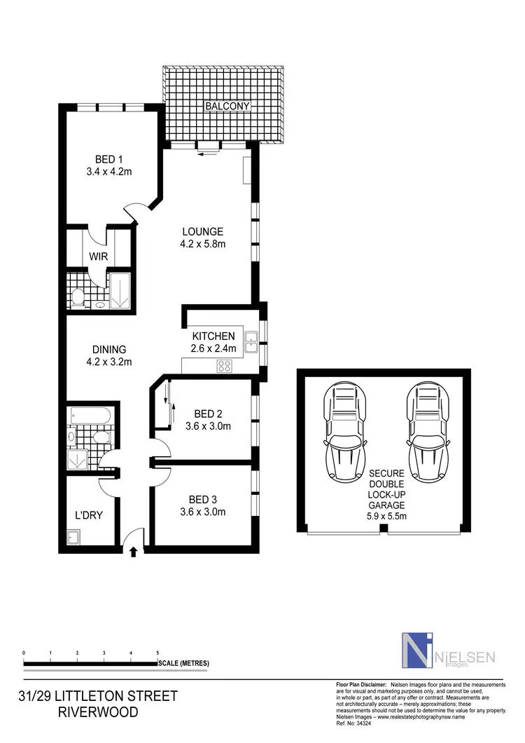 Floorplan of Homely unit listing, 31/29 Littleton Street, Riverwood NSW 2210