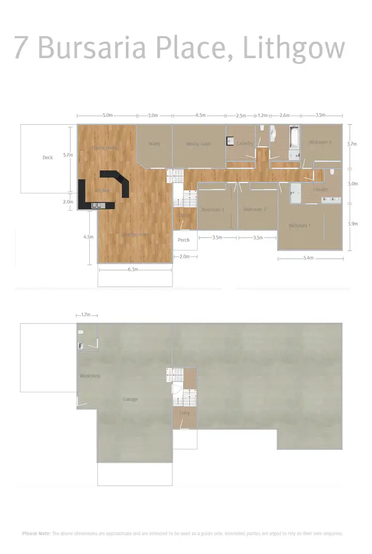 Floorplan of Homely house listing, 7 Bursaria Place, Lithgow NSW 2790