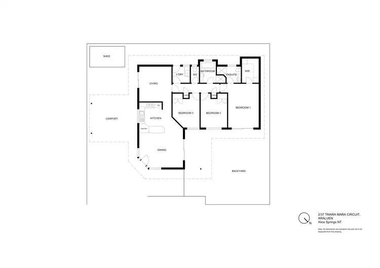 Floorplan of Homely unit listing, 2/37 Tmara Mara Circuit, Araluen NT 870