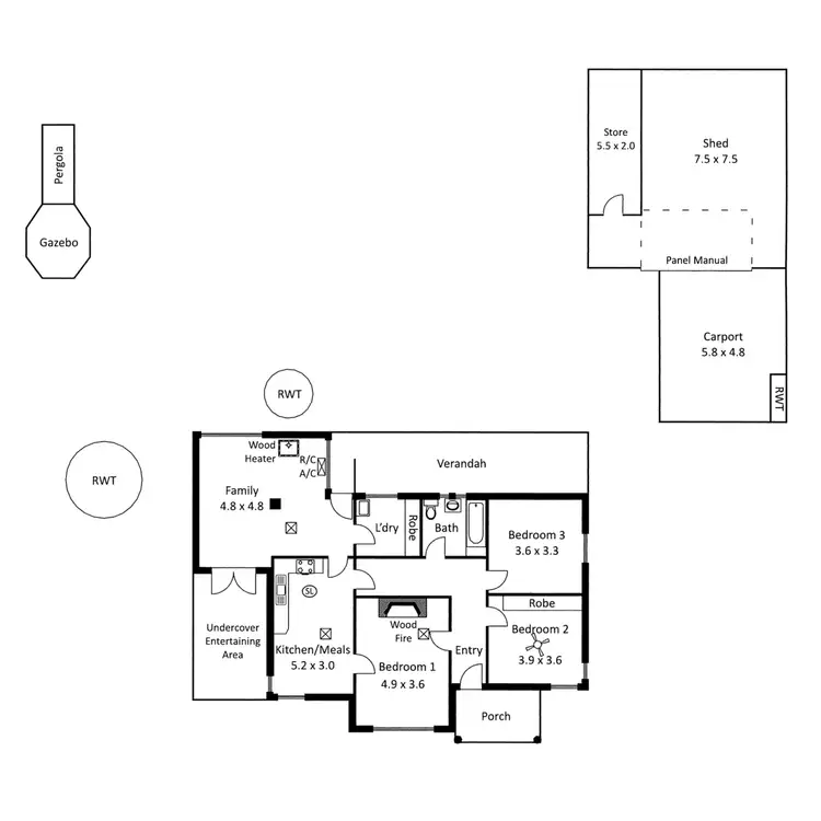 Floorplan of Homely house listing, 3664 Main South Road, Aldinga Beach SA 5173