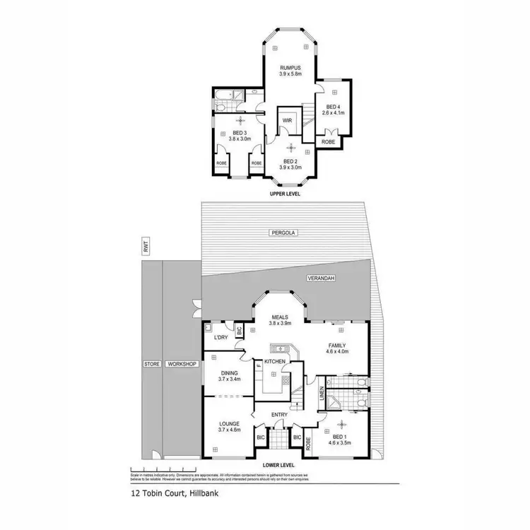 Floorplan of Homely house listing, 12 Tobin Court, Hillbank SA 5112