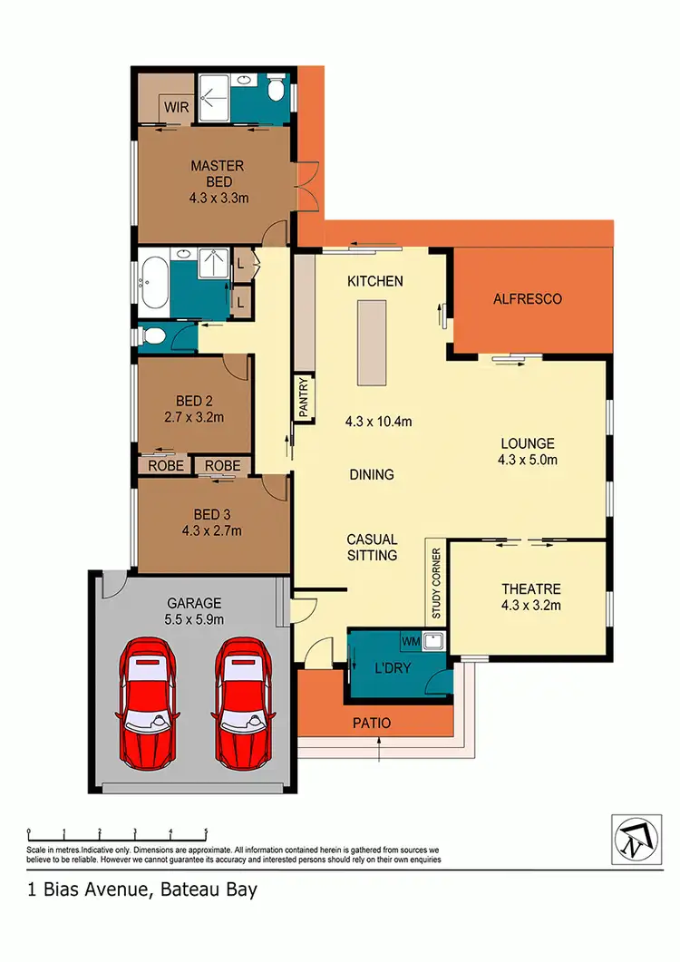 Floorplan of Homely house listing, 1 Bias Avenue, Bateau Bay NSW 2261
