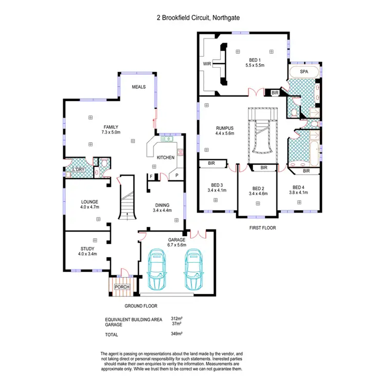 Floorplan of Homely house listing, 2 Brookfield Circuit, Northgate SA 5085
